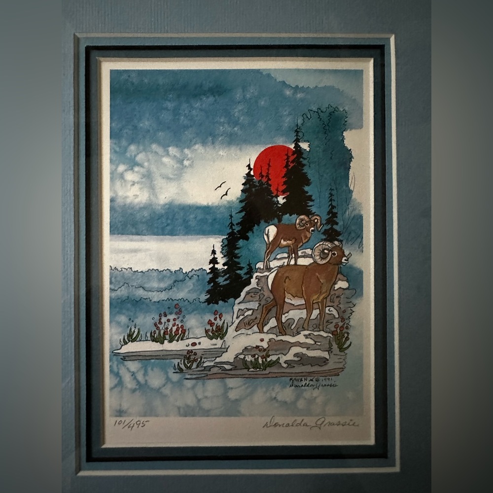 Donalda Grassie Freamed Signed Piece - Picture 2 of 5